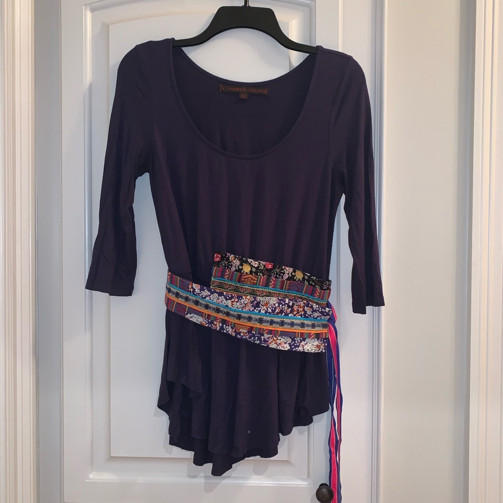 Anthropology A common Thread navy top